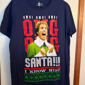 ELF Navy Blue Cotton T-Shirt